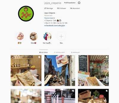 Leiten und erstellen einer Instagram Seite - Redes Sociales