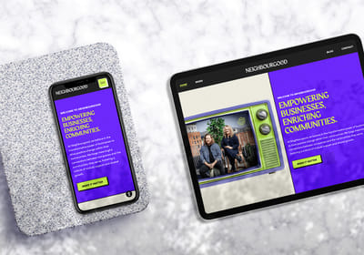 WordPress (Brochure) Website for Neighbourgood - Ergonomie (UX/UI)