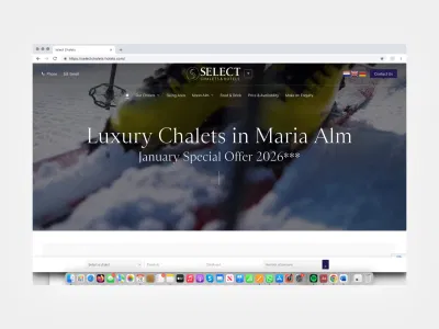 Select Chalets Website & Custom Booking System - SEO