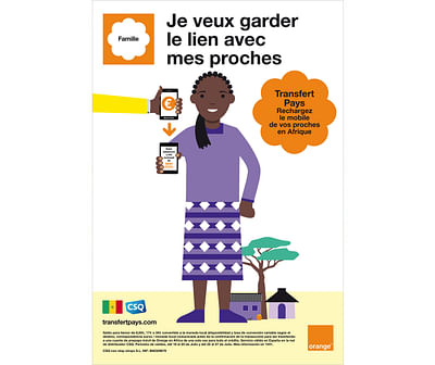 Orange Transfert Pays África - Diseño Gráfico