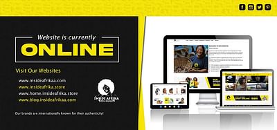 Inside Afrika Store Websites & Content Marketing - Website Creation