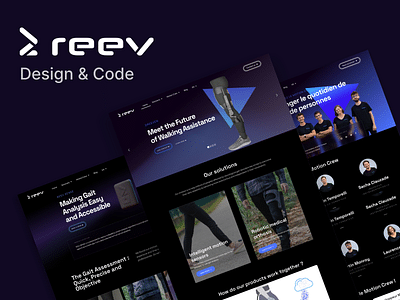 Création du site web de la startup REEV - Webseitengestaltung