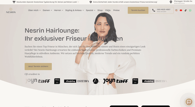 Luxus Friseursalon Nesrin Hairlounge - Webseitengestaltung
