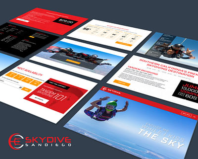 Skydive San Diego Branding & Website - Digitale Strategie