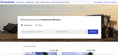 MutuaStocks - Création de site internet