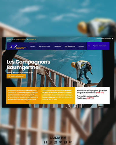 Création Siteweb Pour Une Société De Construction - Ergonomie (UX/UI)
