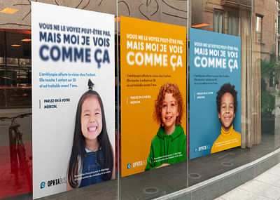 Campagne d'affichage pour les troubles de la vue - Diseño Gráfico