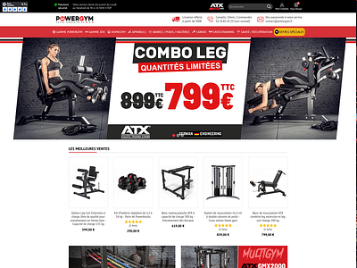 Développement e-commerce Powergym - E-commerce