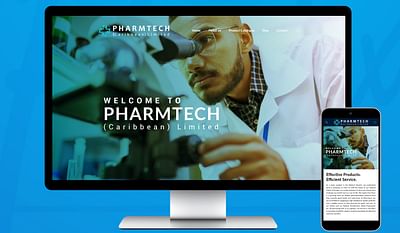 Website Design for Pharmtech Caribbean - Stratégie digitale