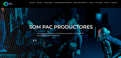 Productors Audiovisuals de Catalunya: web e intranet para sus socios - Aplicación Web