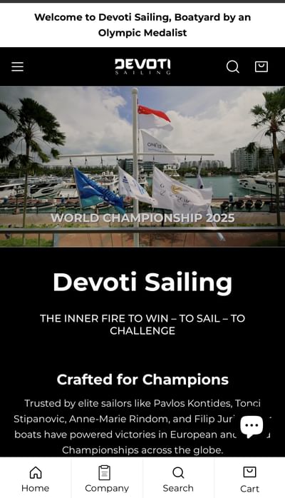 Devoti Sailing - E-Commerce
