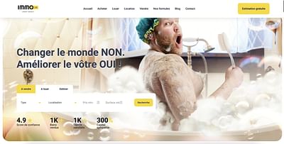 Développement du site immobilier Immo2-0 - Design & graphisme