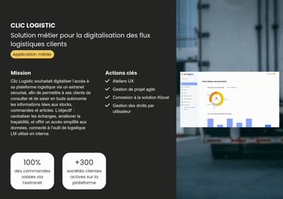 Création d'un extranet pour Clic Logistic - Application web