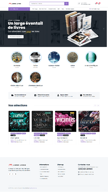 Marketplace de livres d’occasion - E-commerce