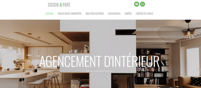 Création site web Cuisina Part - Création de site internet