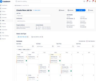 Service Field Management Software - Webanwendung