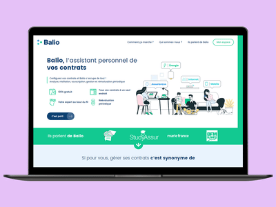 Balio - Site Produit & Services - Création de site internet