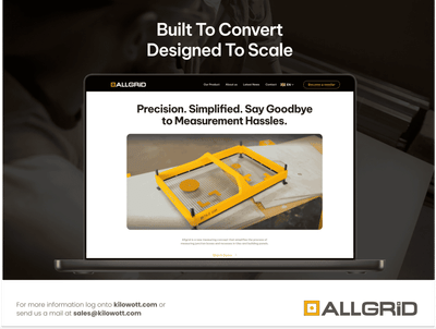 Building Trust and Conversions: Allgrid’s Website Revamp - Website Creation