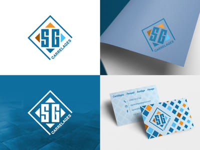 Logo & carte de visite SG Carrelages - Design & graphisme