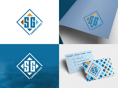 Logo & carte de visite SG Carrelages - Design & graphisme