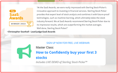 Sterling Stock Picker - Stock app solution - Web Application