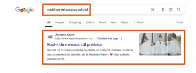 Bridal SEO Success: 33% Organic Growth in 4 Months - Copywriting