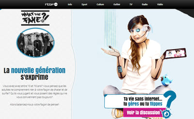 The New generation express itself. - Création de site internet