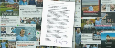 Halland vs. Haaland – the open letter - Public Relations (PR)