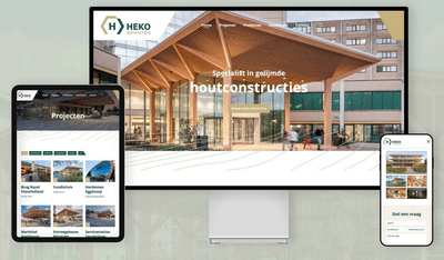 Nieuwe website voor Heko Spanten - Création de site internet