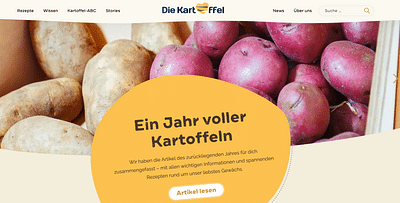 "Die Kartoffel" Website - Estrategia digital