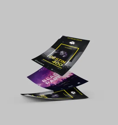 Werbeplakat für Destin Events - Grafikdesign