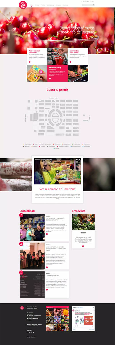 La Boqueria de Barcelona - Website Creation
