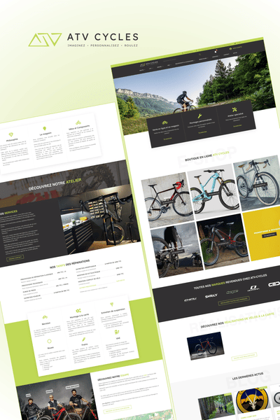 ATV Cycles - Création de site internet