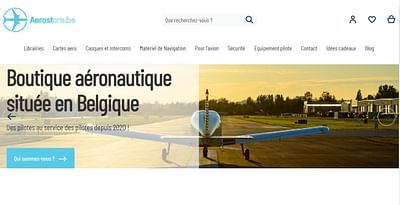 Création d'un site E-commerce dans l'aéronautique - Création de site internet