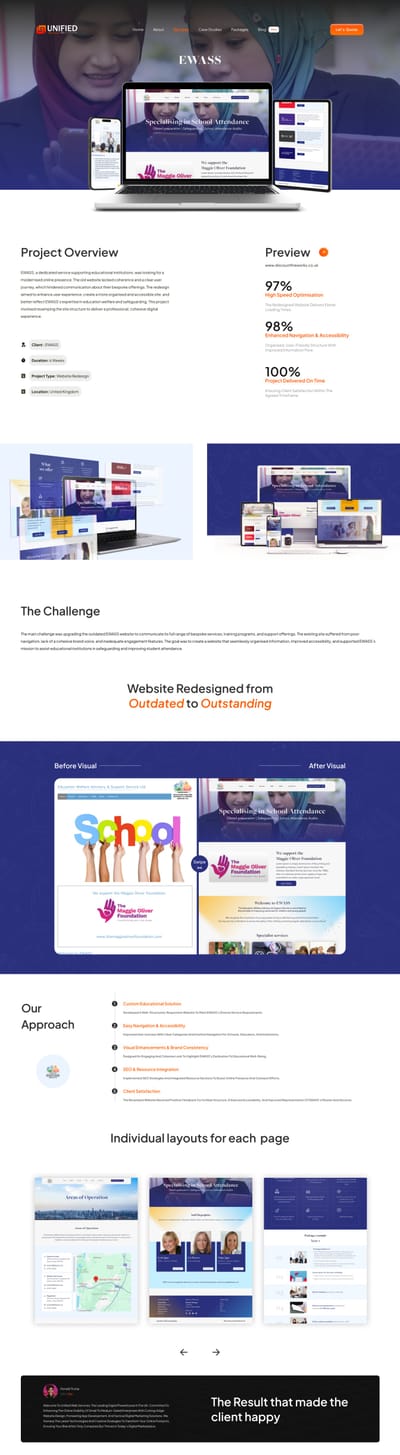 Website Redesign for EWASS - SEO