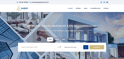 Aaqar partners - Creazione di siti web