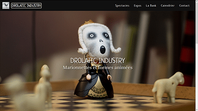 Site web de la compagnie Drolatic Industry - Website Creatie