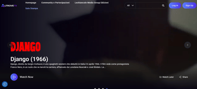 AltroveTV.it: Sviluppo di una WebTV indipendente - Création de site internet