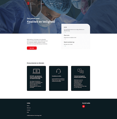 RQM - Healthcare Technology Website - Branding & Positionering