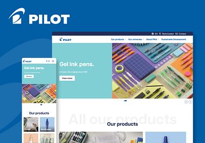 Refonte du site Corporate pour Pilot Pen Europe - Web analytique/Big data