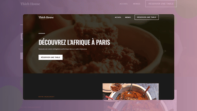 RESTAURANT AFRICAIN - Création de site internet