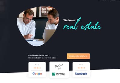 We Invest V2 - Création de site internet