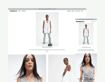 Monday 12: Shopify Custom Theme - E-commerce