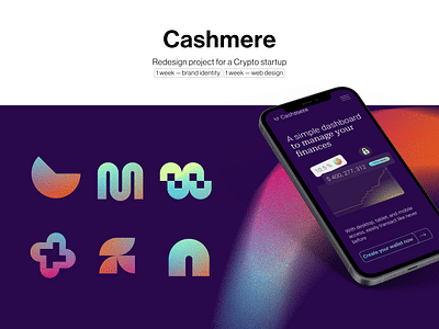 Redesign project for a Crypto startup - Graphic Design