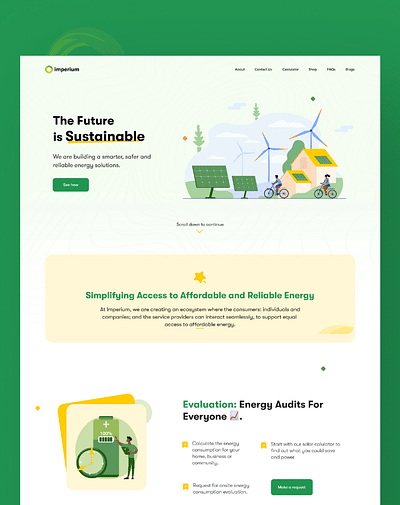 Imperium Redesign - A Green energy marketplace - Web Application