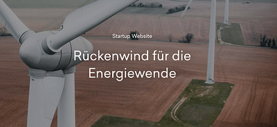 Rückenwind für die Energiewende - Webseitengestaltung