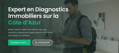 Site internet - Solis Diagnostic Immo à Villeneuve-Loubet - Création de site internet