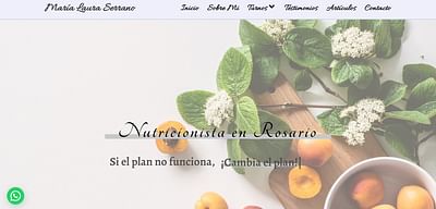 Diseño Web para Nutricionista - Creación de Sitios Web