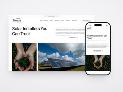 Anatoly Energy: website design - Création de site internet