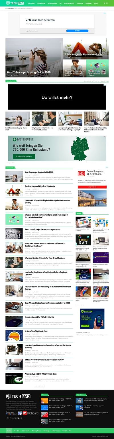 Designed Seo Friendly News site - Création de site internet